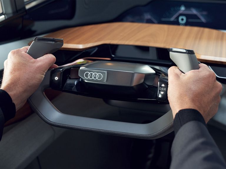 Audi AI:ME steering wheel